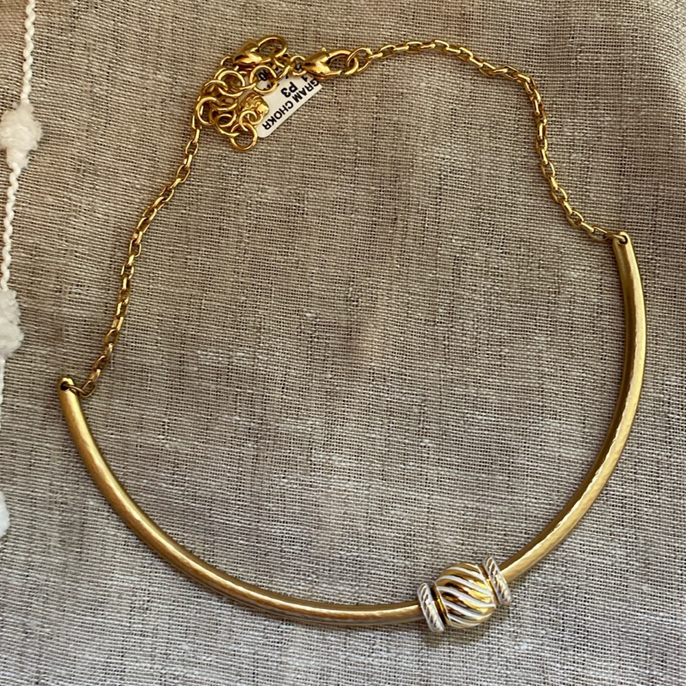 Brighton’s Adjustable Charm Choker necklace & 3 charms